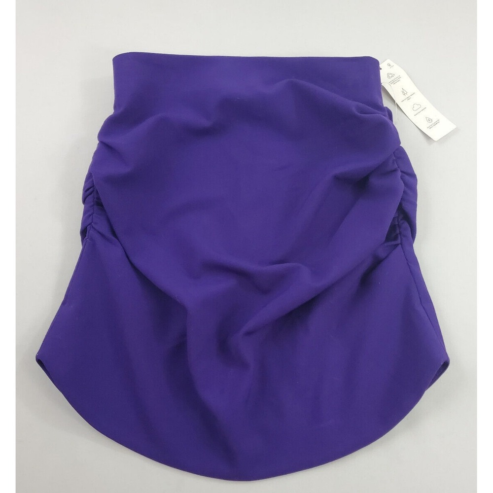 Zara women top blouse 8602/707/611 zip purple polyester sleeveless sz S $79